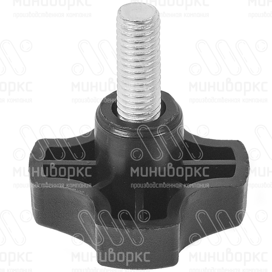 Фиксатор пластиковый с рукояткой m6x20 40 – Ф40М6-20ЧЕ | картинка 1