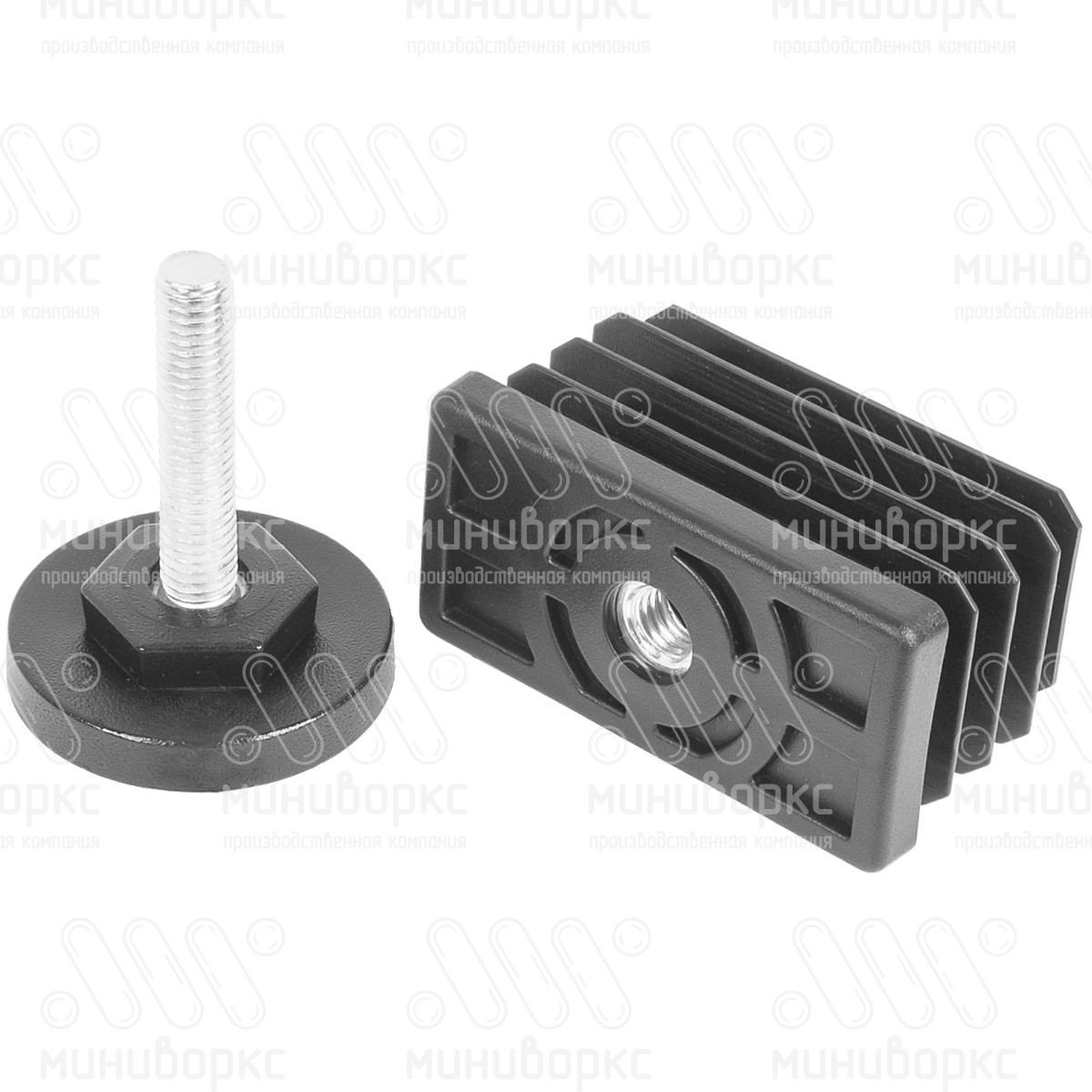 Комплекты прямоугольных заглушек с опорами 60x30 – 30-60M8.D40x20 | картинка 7