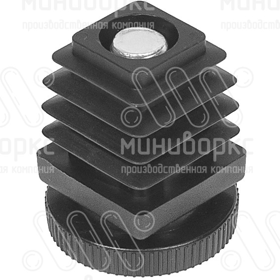Комплекты квадратных заглушек с опорами 25x25 – 25-25M8.D32x50 | картинка 2