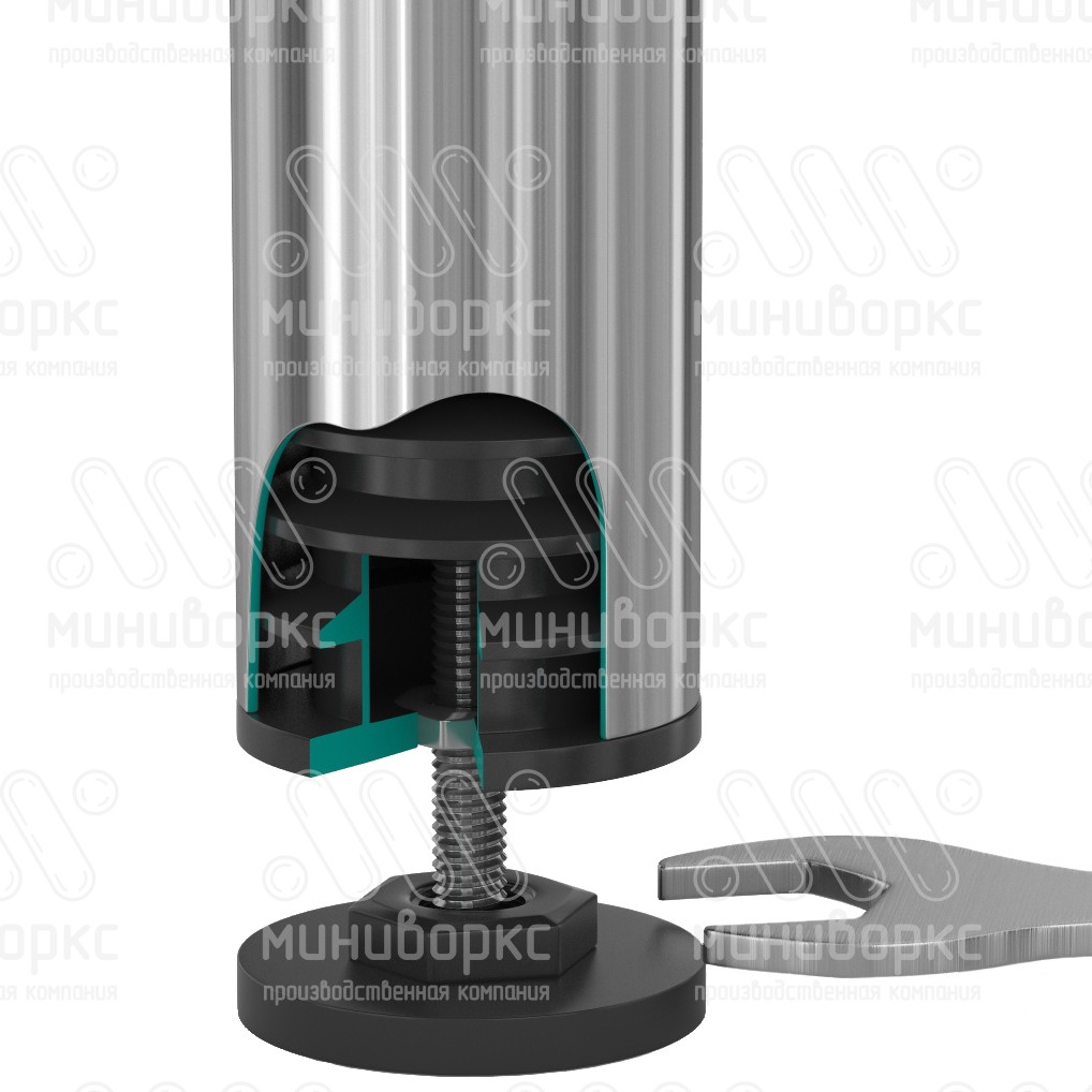 Опора резьбовая  m10x25 40 – 40М10-25ЧС | картинка 4