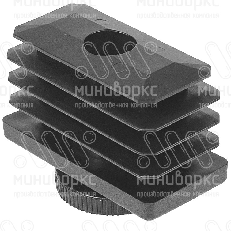 Комплекты прямоугольных заглушек с опорами 60x30 – 30-60M8.D32x50G | картинка 2