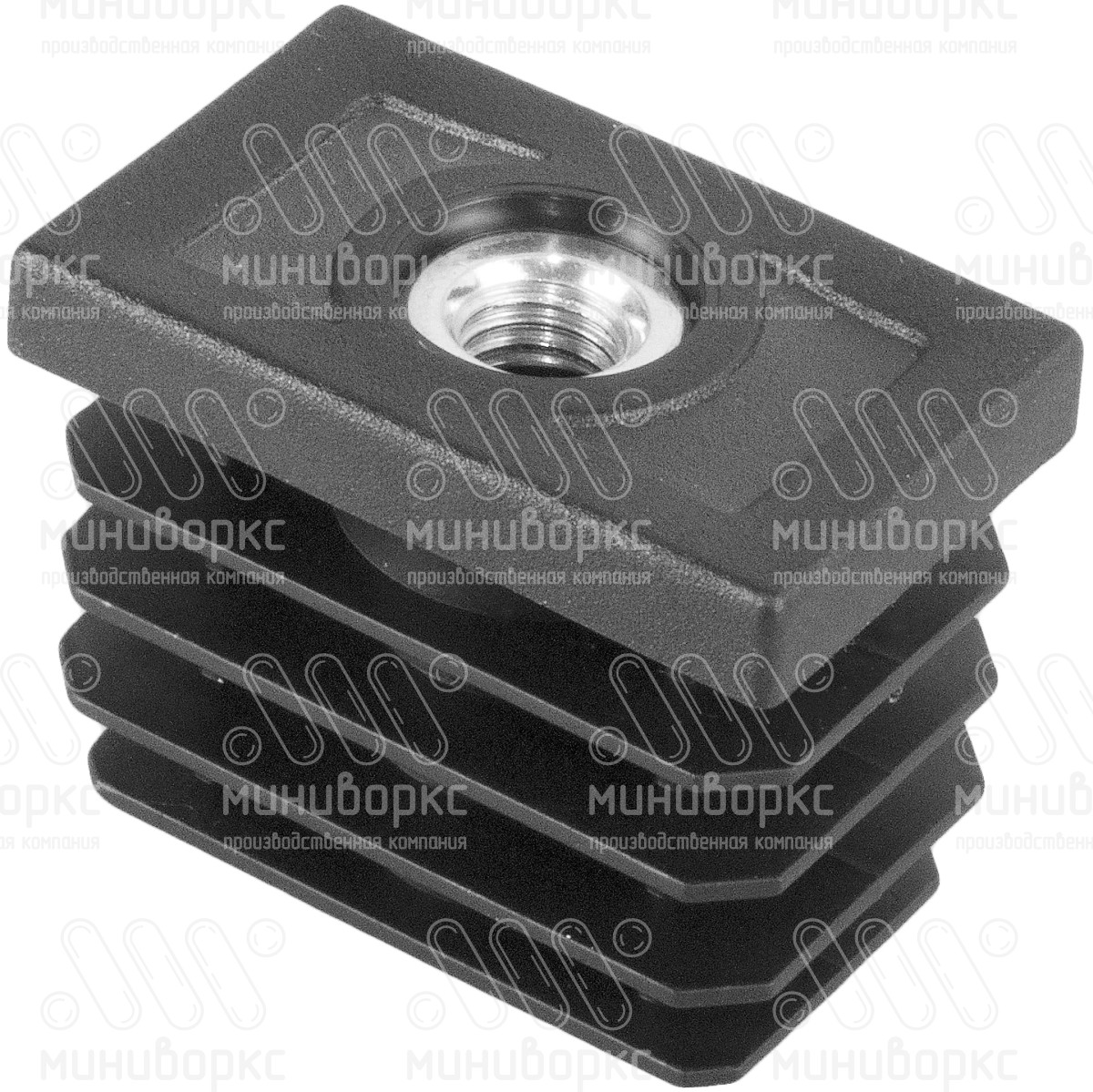 Заглушки для прямоугольной трубы 40x25 – 25-40М8СН | картинка 1