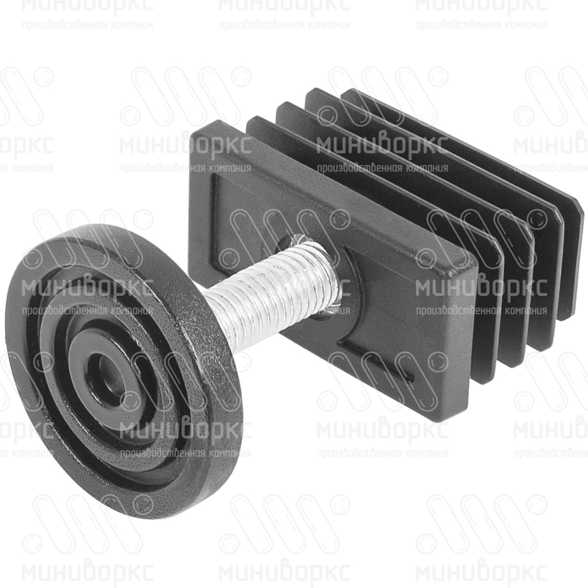 Комплекты прямоугольных заглушек с опорами 50x25 – 25-50M10.D40x20 | картинка 3