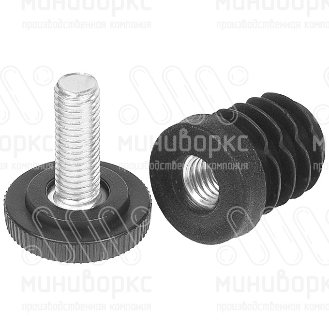 Комплекты круглых заглушек с опорами 25 – D25M8.D32x20 | картинка 3