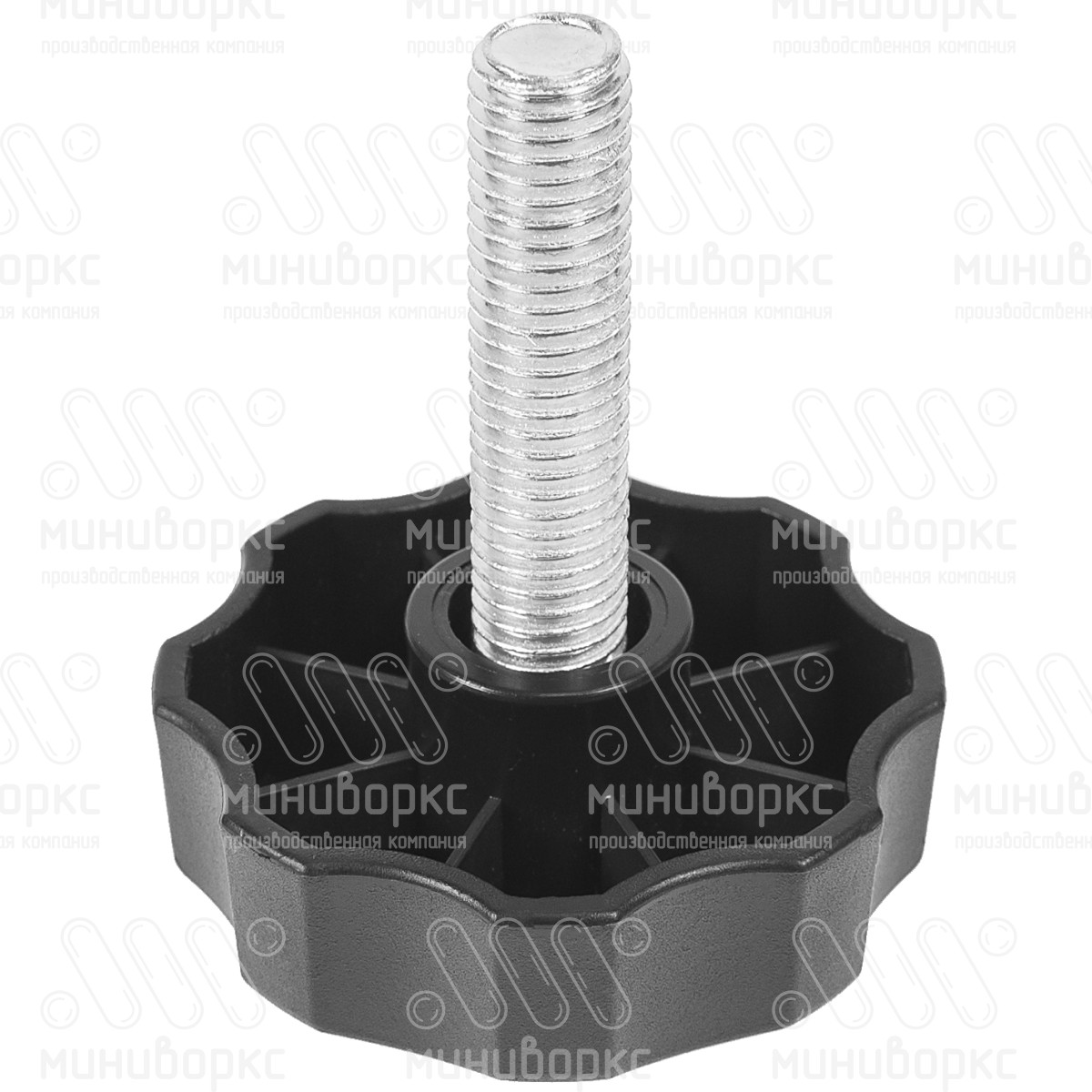 Фиксатор пластиковый с рукояткой m8x50 60 – Ф60М8-50ЧН | картинка 1