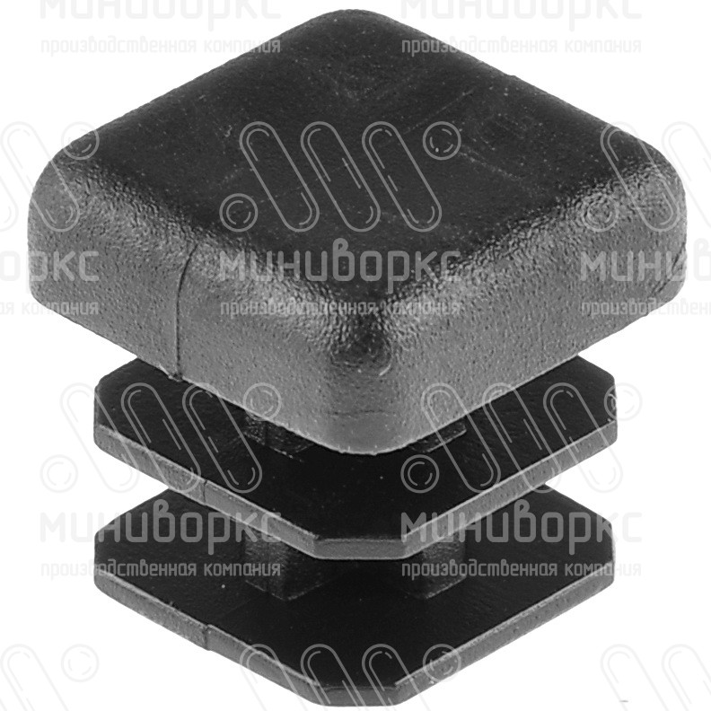Квадратные заглушки для профильных труб 15x15 – 110312202B | картинка 1
