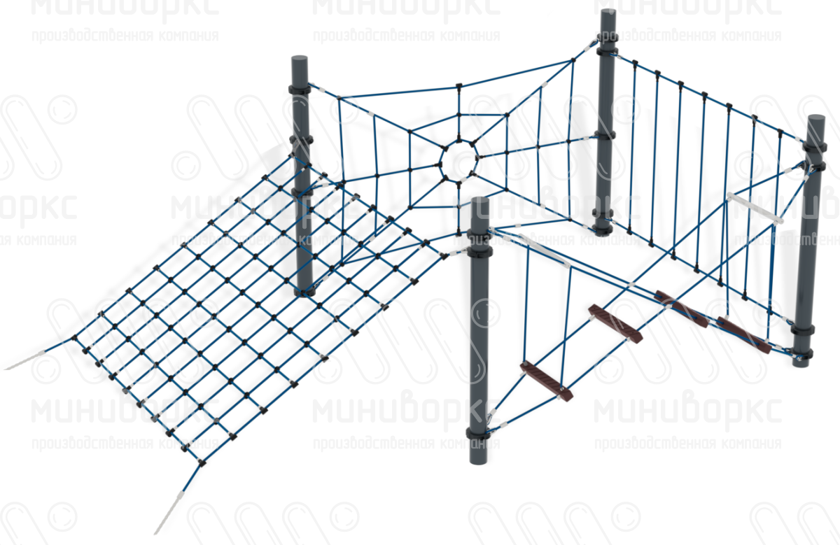 Канатные полосы препятствий – M-0002.20-02 | картинка 1