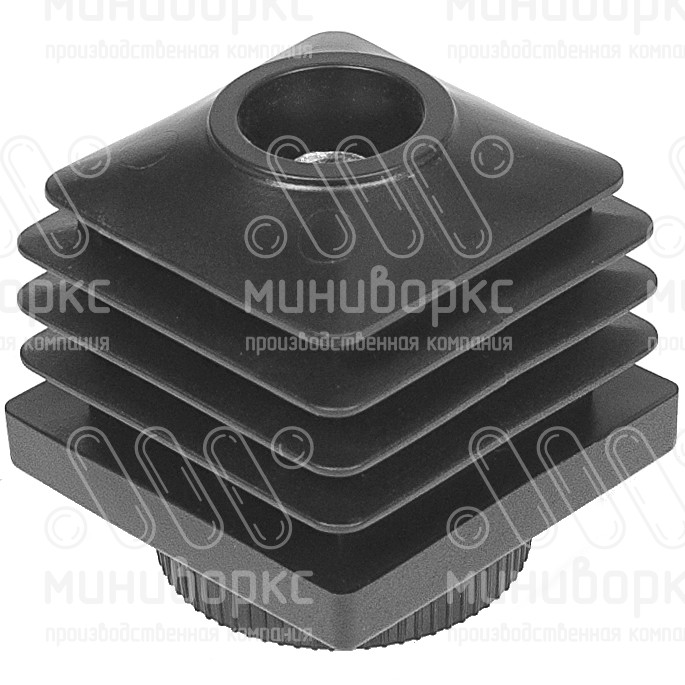 Комплекты квадратных заглушек с опорами 40x40 – 40-40M8.D32x75 | картинка 2